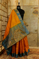Mustard Kanjivaram Pure Silk Kanjivaram Saree